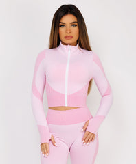 Pink-Zipped-Neck-Ribbed-Activewear-9