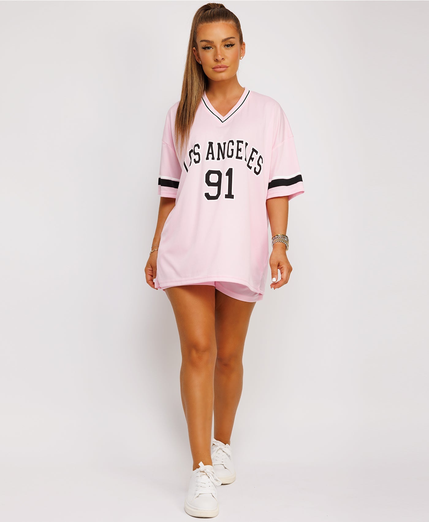 Baby Pink-Sports-Jersey-Tee-Shorts-3
