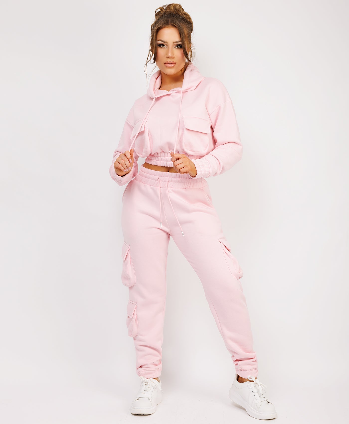 Zipped-Hooded-Loungewear-Set-Pink-1
