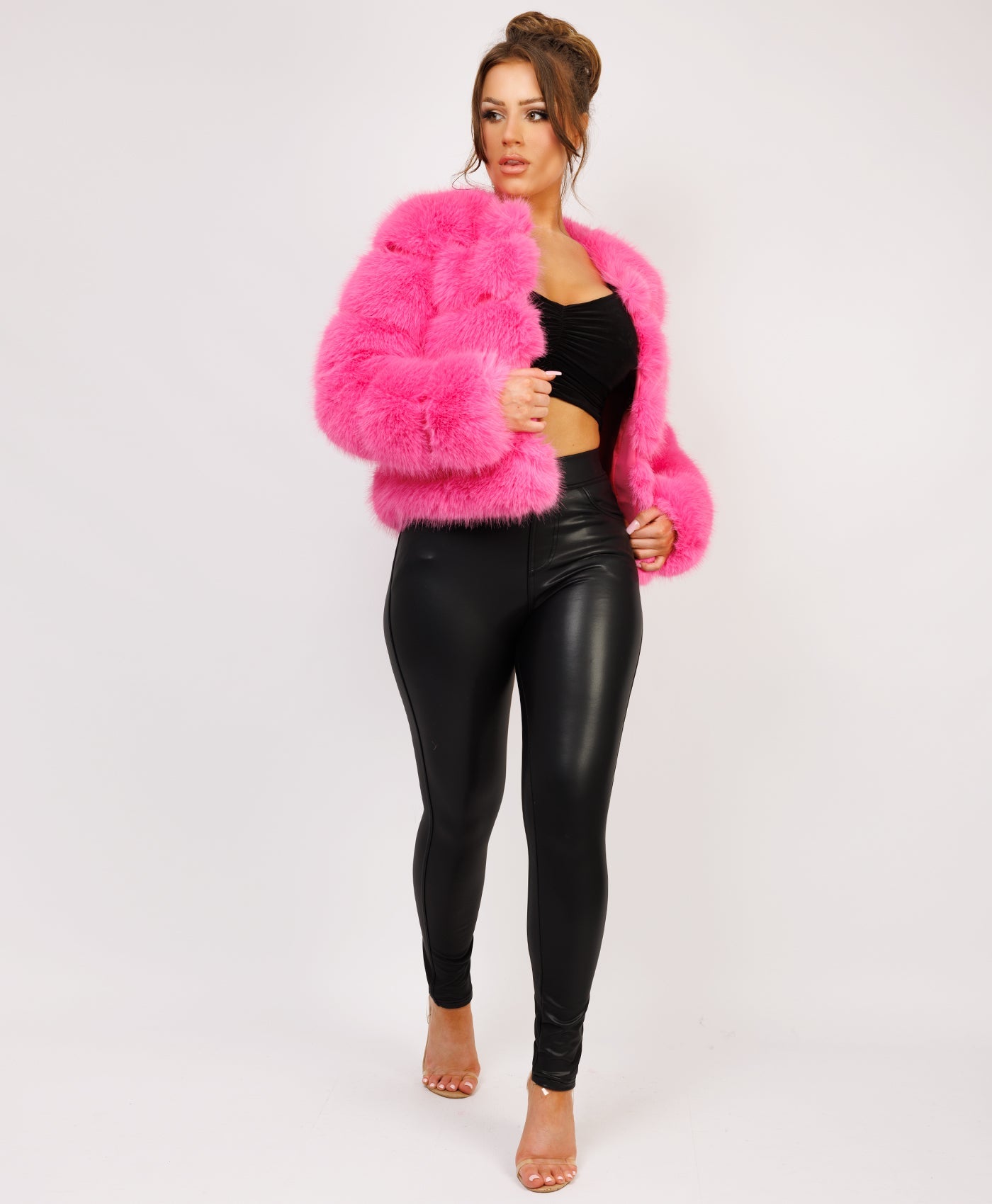 Pink-Premium-Faux-Fur-Tiered-Jacket-Coat-4