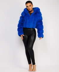 Premium-Hooded-Cropped-Faux-Fur-Coat-Blue-2
