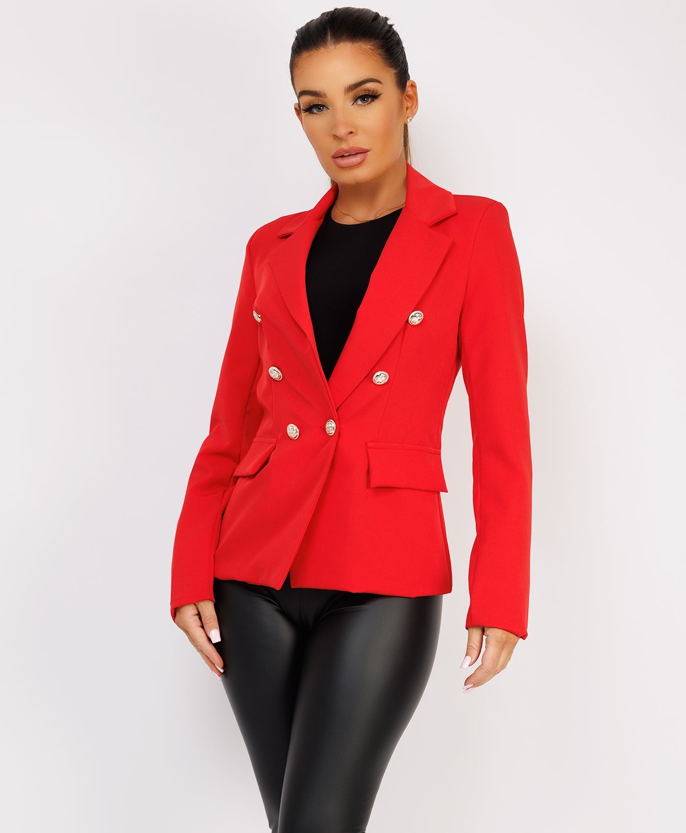 Red-Premium-Faux-Fur-Tiered-Jacket-Coat-2