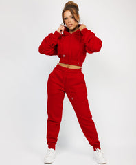 Zipped-Hooded-Loungewear-Set-Red-3