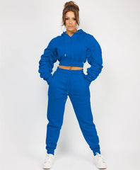 Zipped-Hooded-Loungewear-Set-Royal Blue-3