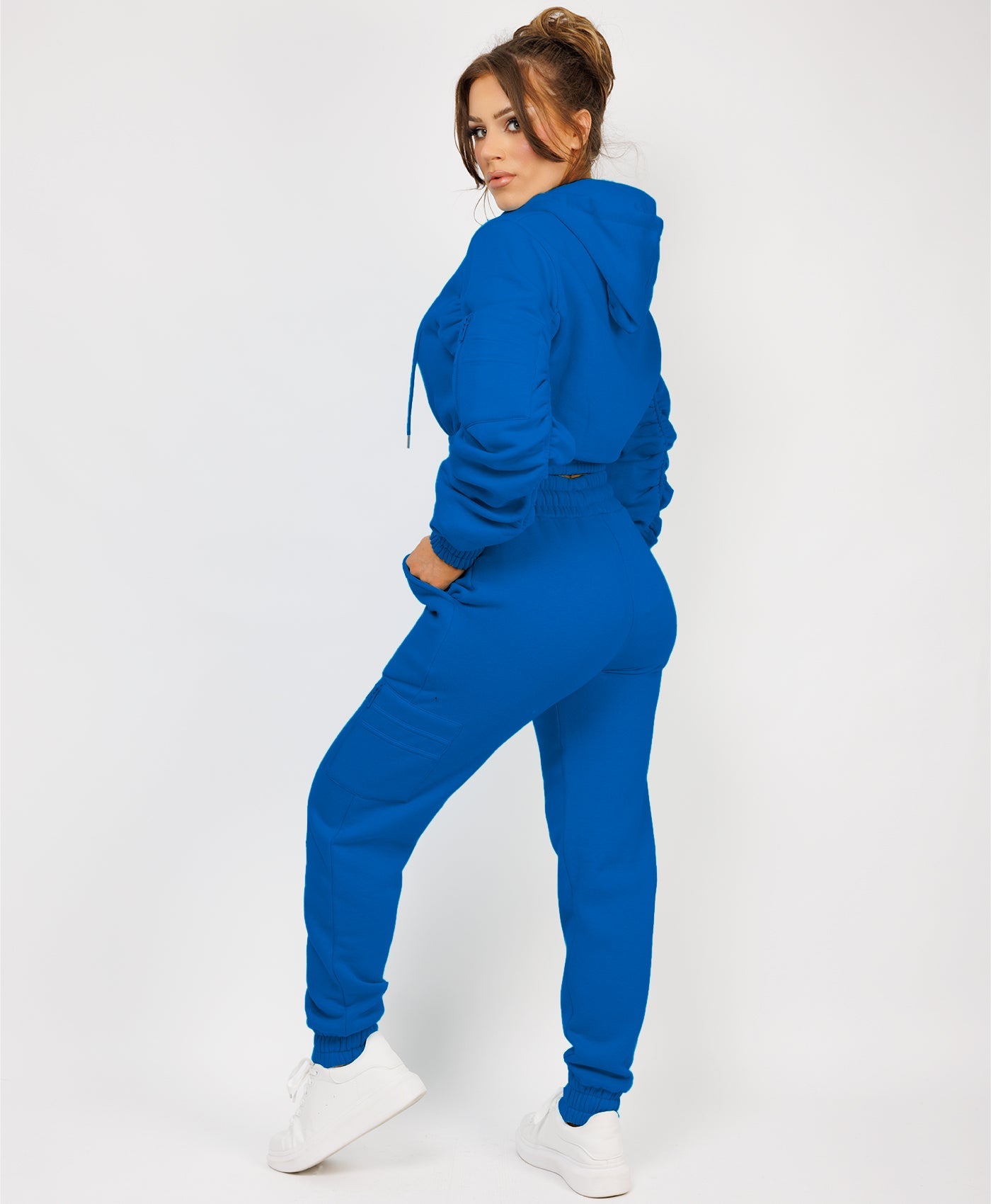 Zipped-Hooded-Loungewear-Set-Royal Blue-6