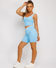 Contrast-Crop-Top-High-Waist-Cross-Band-Shorts-3