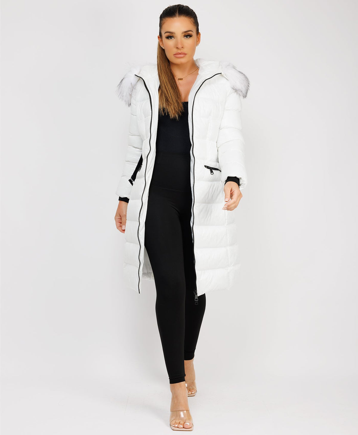 Longline-Duvet-Puffer-Coat-Biege-1