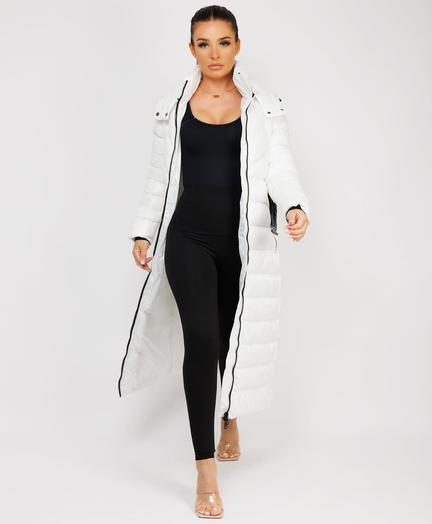 Longline-Duvet-Puffer-Coat-Biege-1