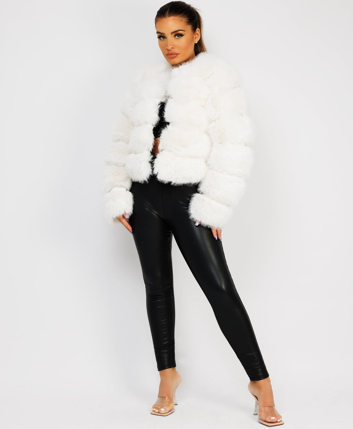 White-Premium-Faux-Fur-Tiered-Jacket-Coat-1