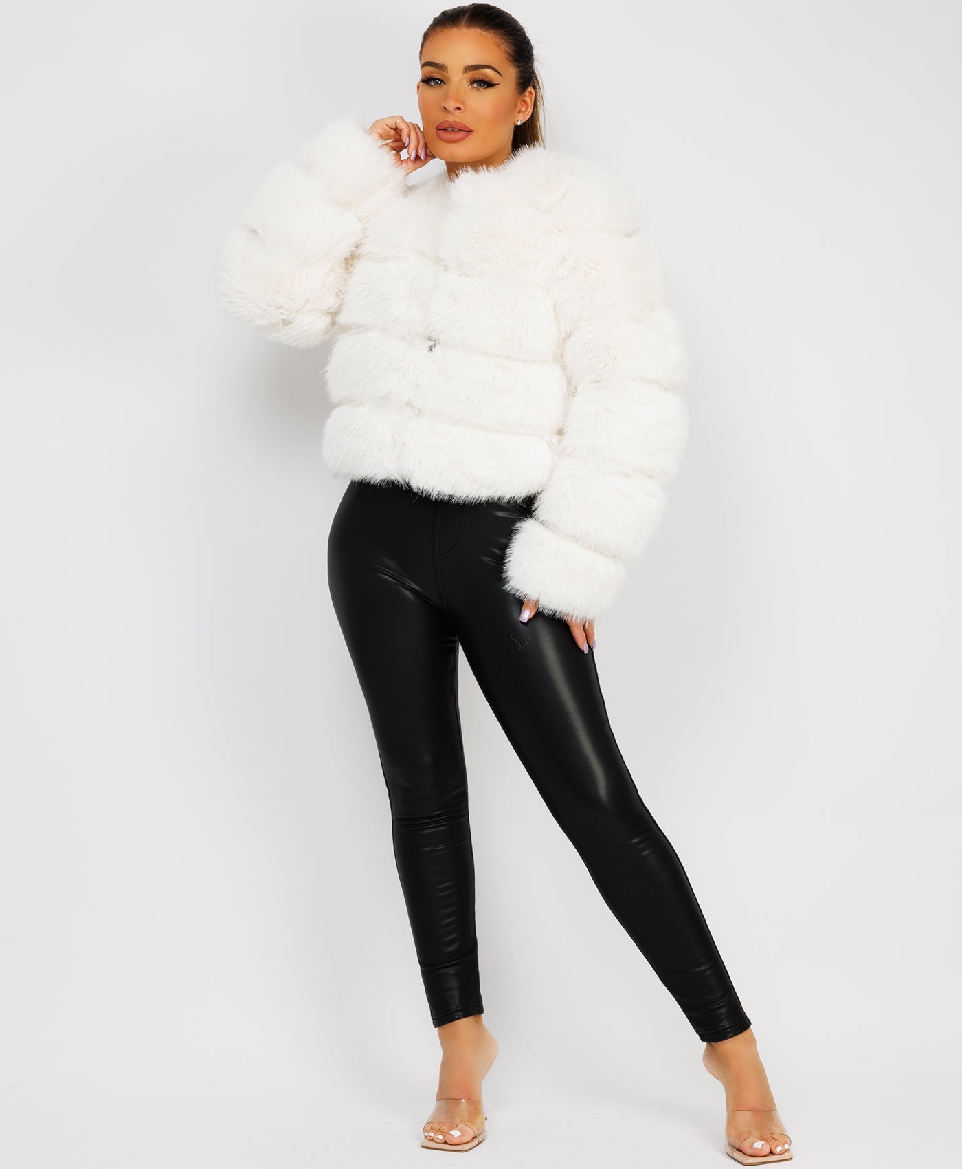 White-Premium-Faux-Fur-Tiered-Jacket-Coat-4