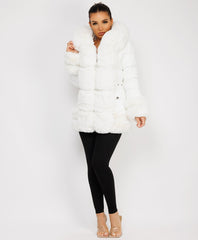 Longline-Duvet-Puffer-Coat-Biege-1