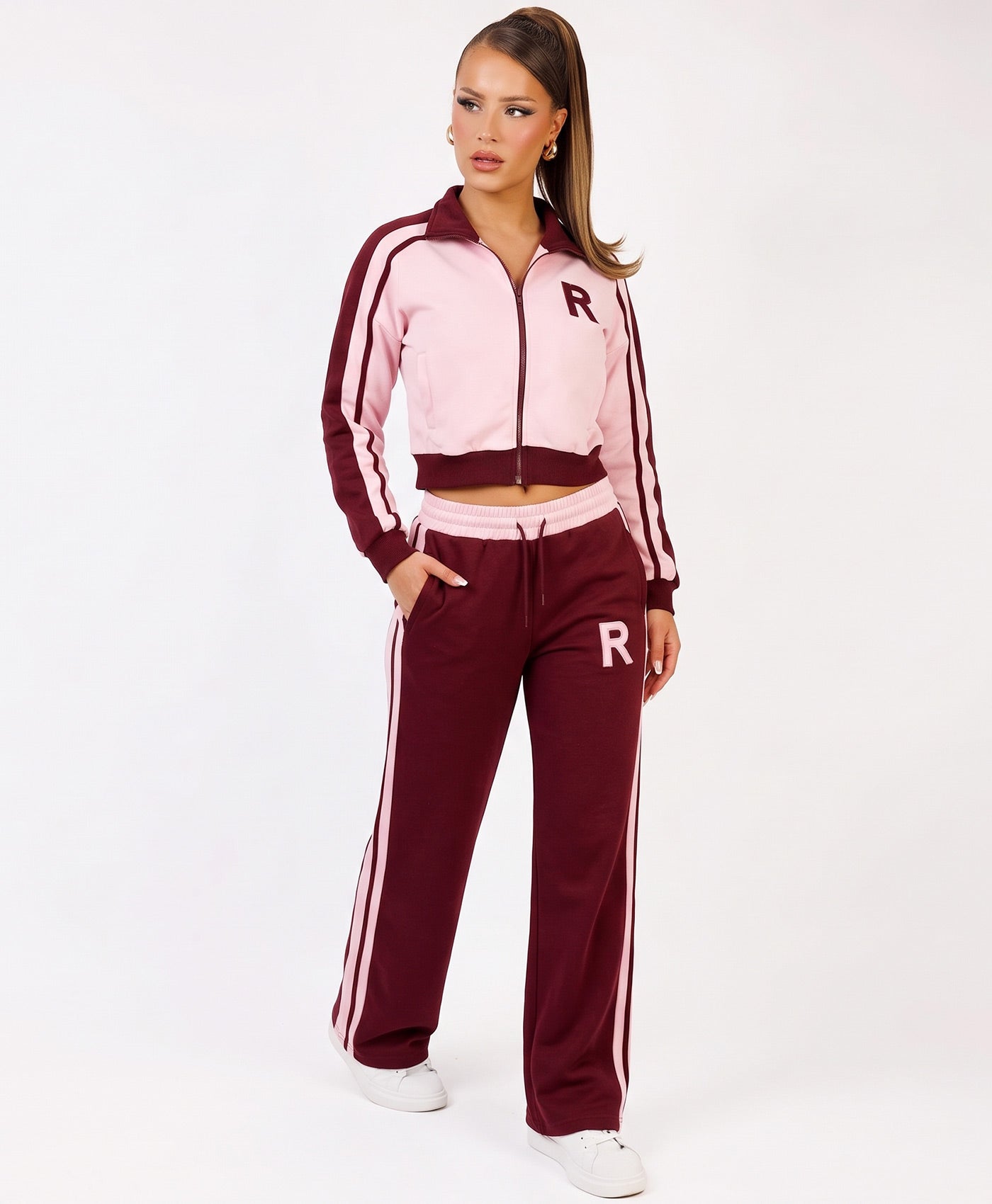 Wine R Logo Zip-Up Jacket Jogger Co-Ord