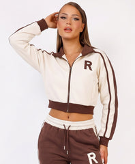 Chocolate R Logo Zip-Up Jacket Jogger Co-Ord