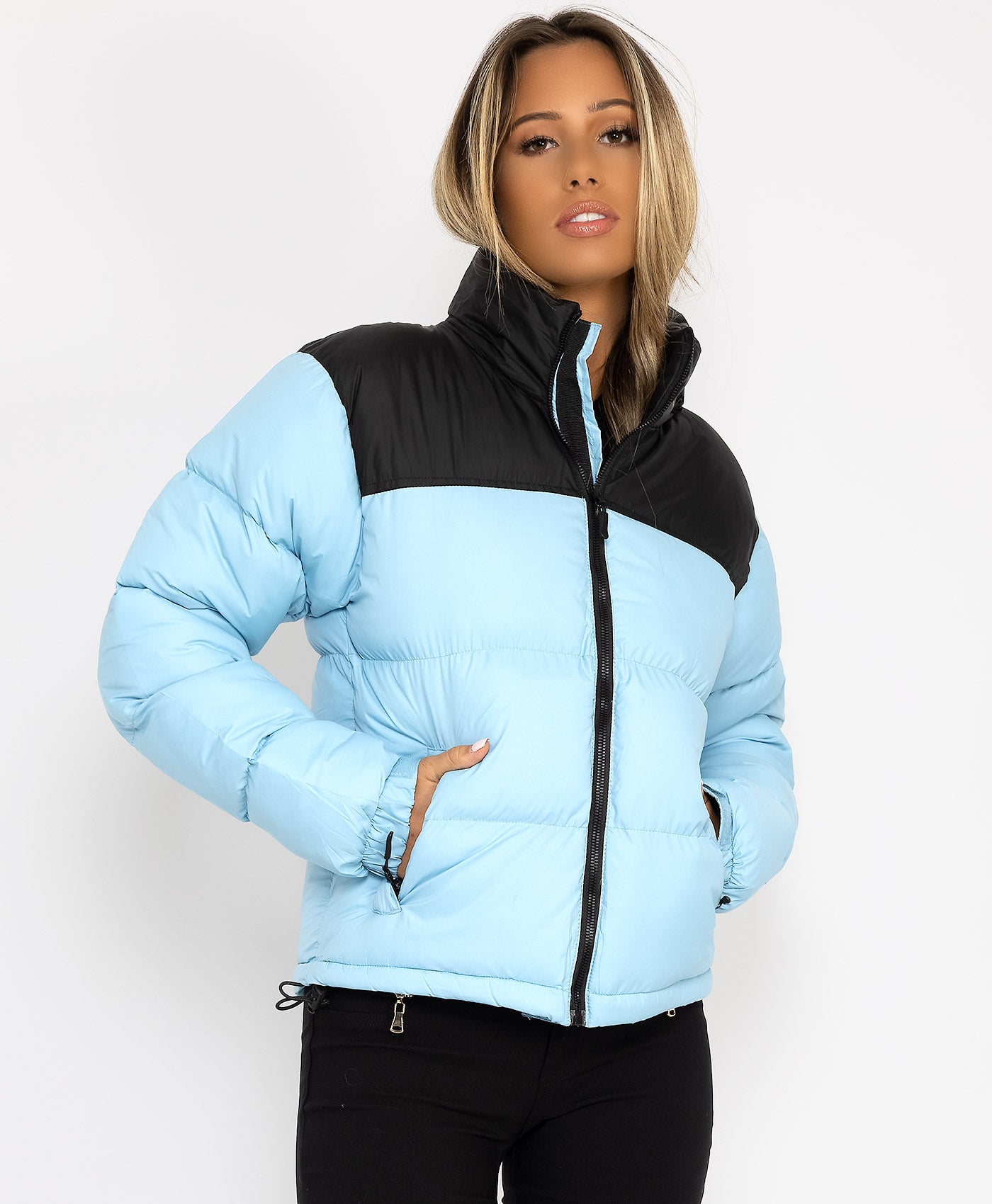 Blue-Two-Tone-Padded-Quilted-Puffer-Jacket-1