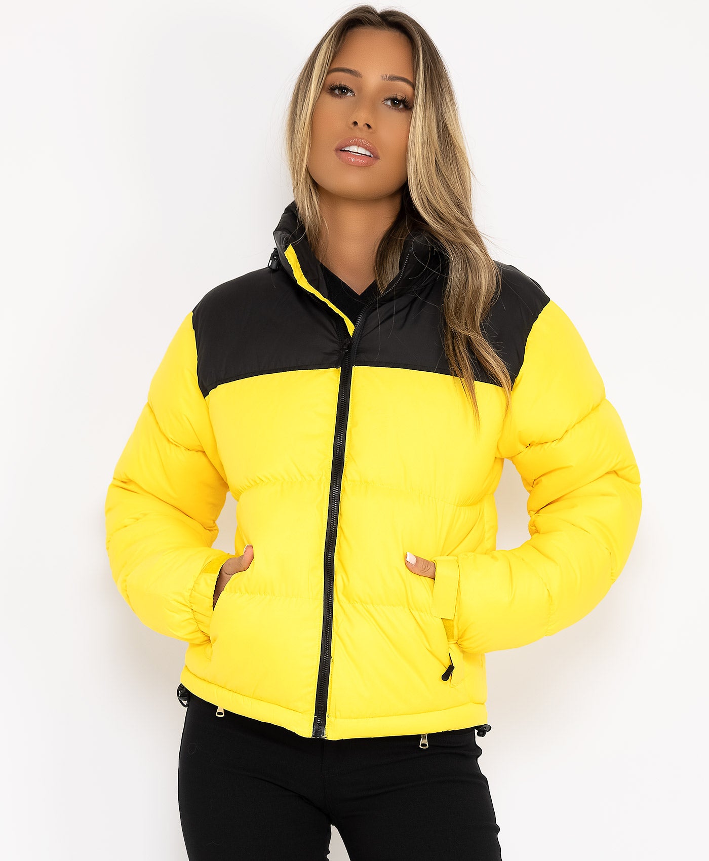 Yellow-Two-Tone-Padded-Quilted-Puffer-Jacket-3