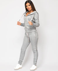 Grey-Glitter-Side-Stripe-Tracksuit-Loungewear-Set-2