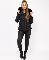 Black-Padded-Quilted-Faux-Fur-Hooded-Puffer-Jacket-2