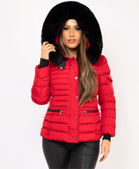 Red-Padded-Quilted-Faux-Fur-Hooded-Puffer-Jacket-1