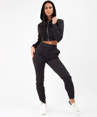 Black-Cropped-Hooded-Zipper-Jacket-&-Joggers-Loungewear-Set-1