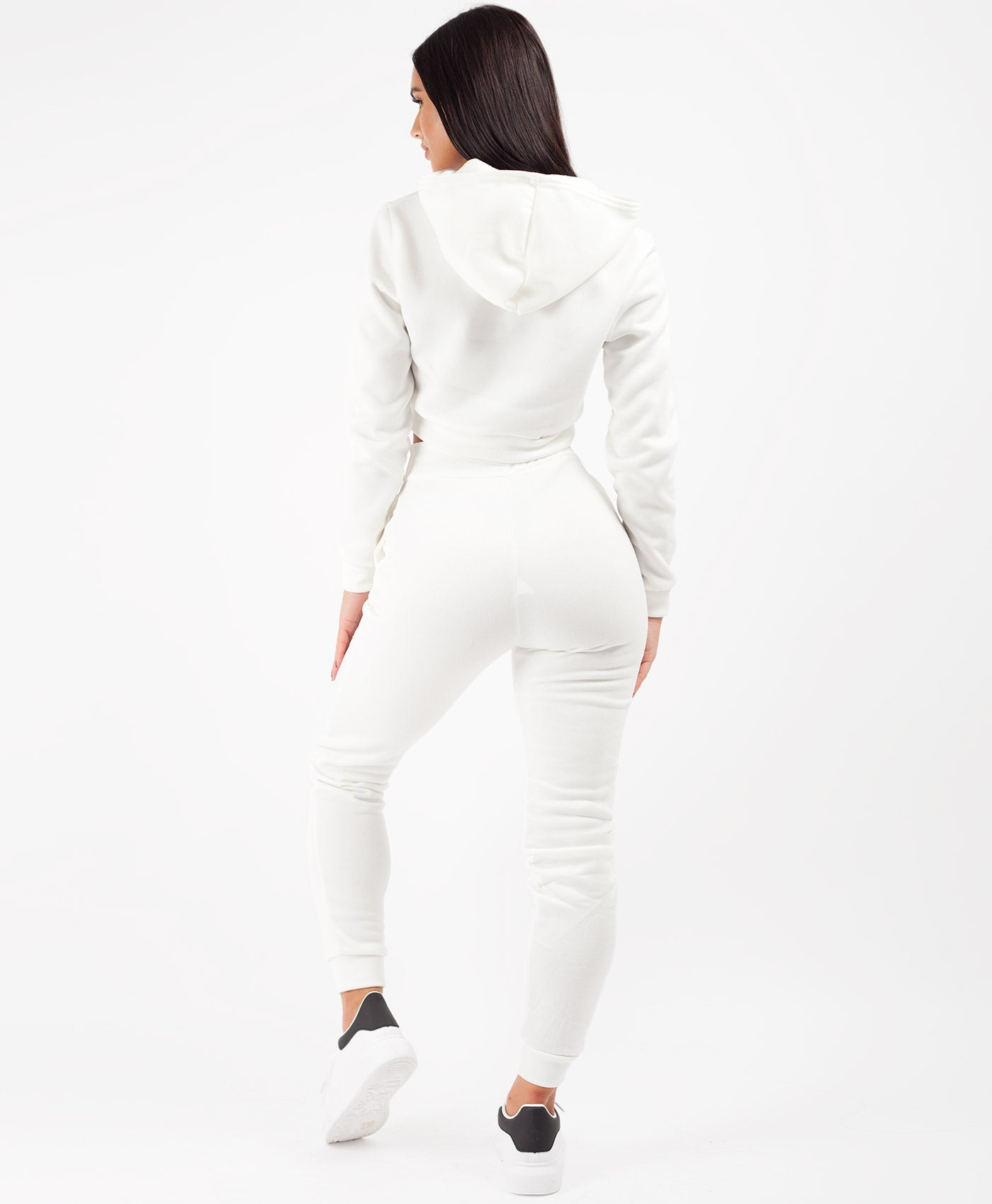 White-Cropped-Hooded-Zipper-Jacket-&-Joggers-Loungewear-Set-4