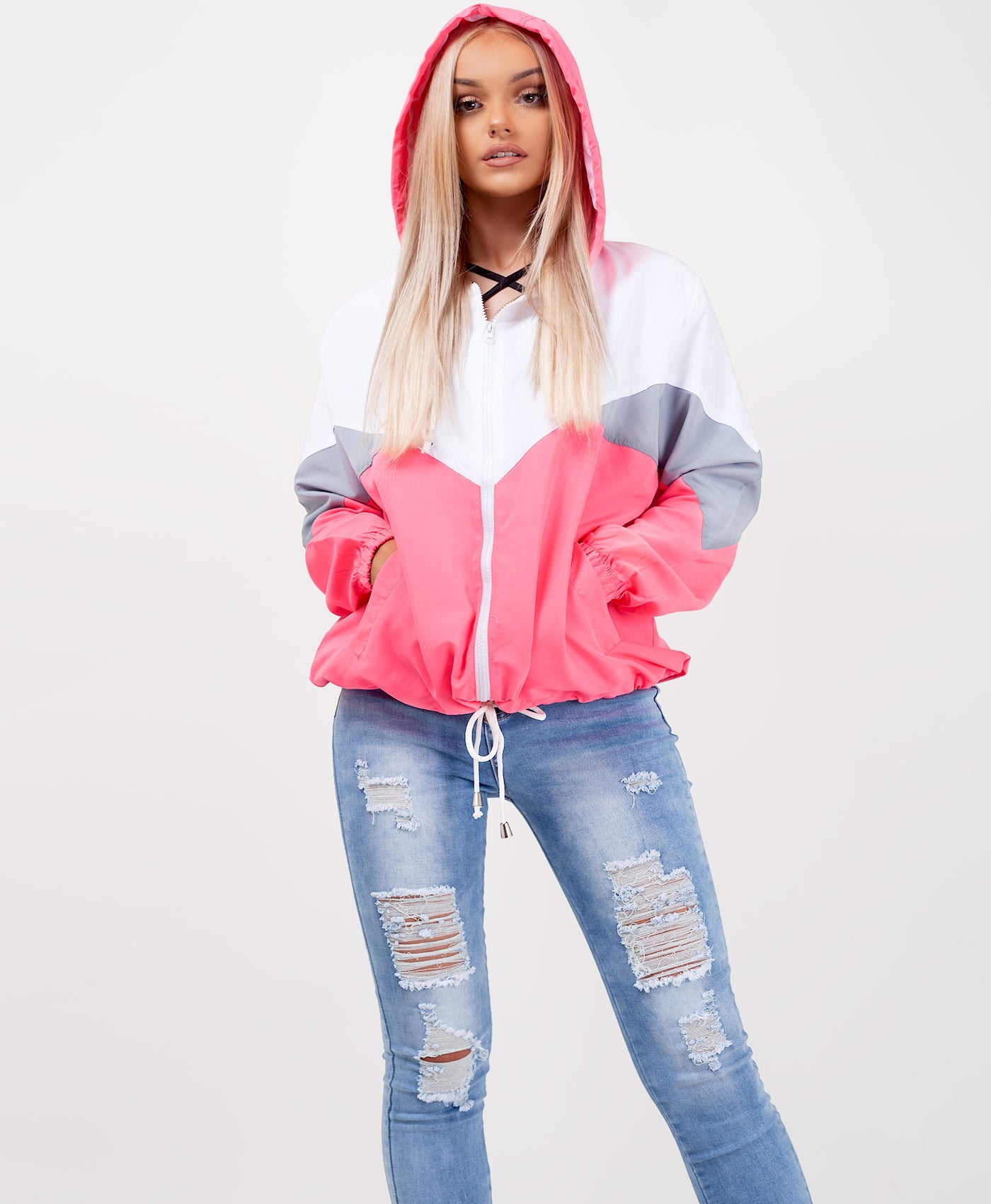 Neon-Pink-Colour-Block-Oversized-Hooded-Festival-Jacket-2