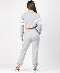 Grey-Contrast-Bold-Stripe-Half-Zip-Cropped-Loungewear-Set-3