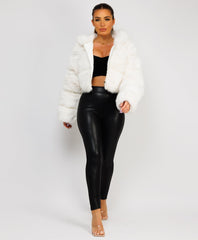 White-Premium-Hooded-Faux-Fur-Tiered-Jacket-Coat-3