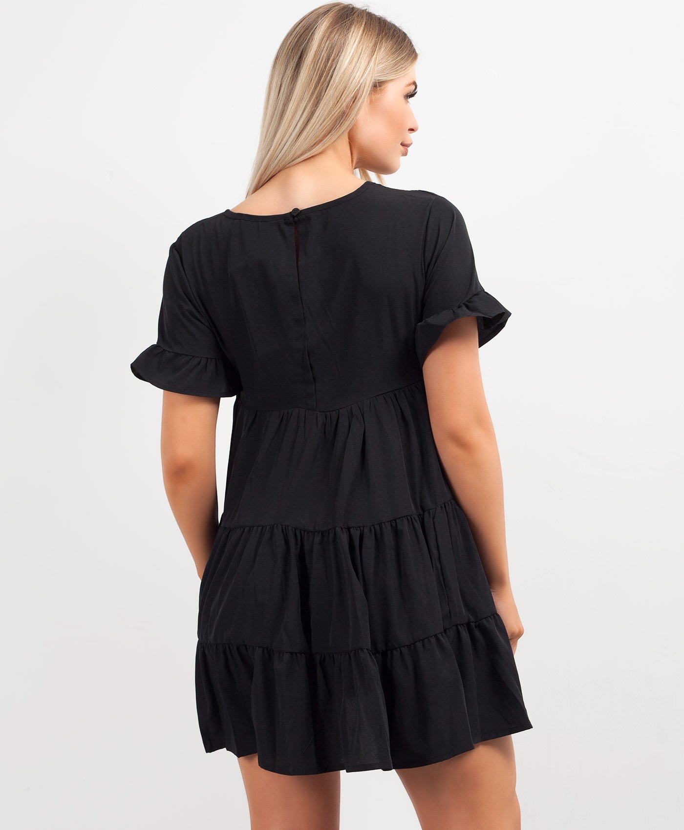 Black-Tiered-Oversize-Skater-Dress-3