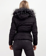 Black-Quilted-Padded-Belted-Chunky-Faux-Fur-Hooded-Puffer-Jacket-5