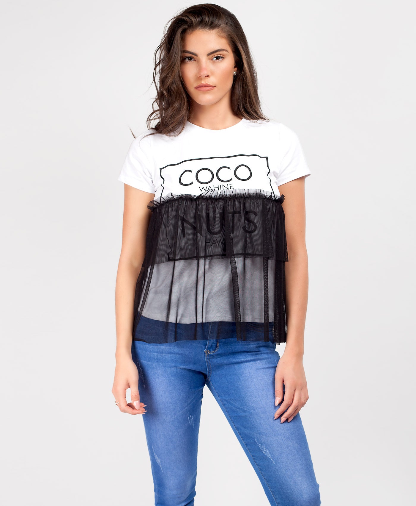 Black-Coco-Nuts-Tulle-Mesh-T-Shirt-2