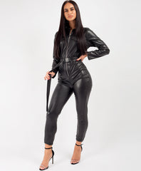 Black-PU-PVC-Faux-Leather-Utility-Belt-Bolier-Suit-2