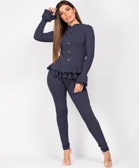 Navy-Frill-Gold-Button-Ribbed-Loungewear-Set-2
