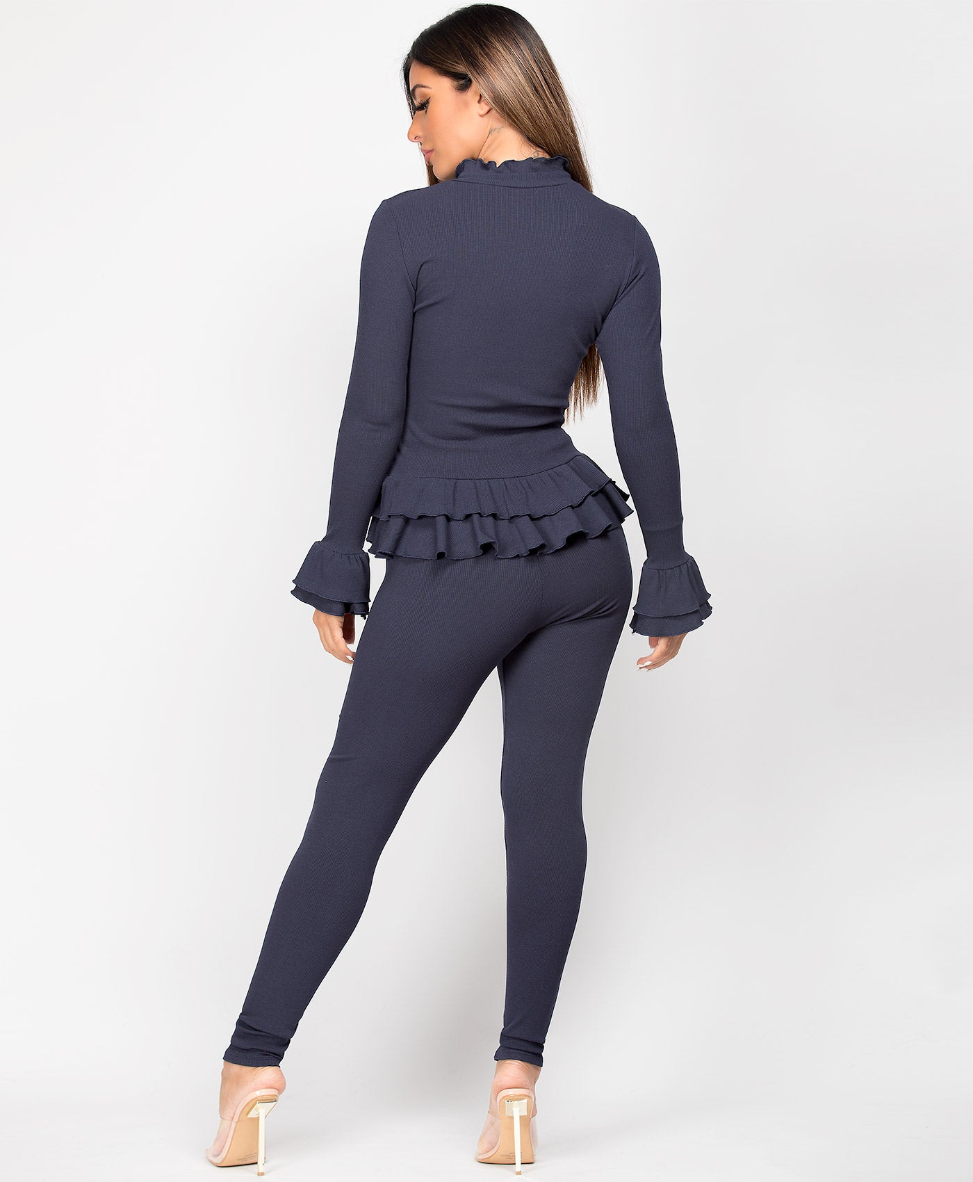 Navy-Frill-Gold-Button-Ribbed-Loungewear-Set-5