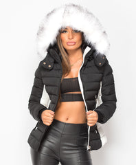 Black-White-Y-912-Quilted-Padded-Contrast-Fur-Hooded-Puffer-Jacket-3
